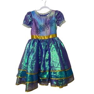 Disney Parks 50th Anniversary Minnie Mouse Dress Girls 9/10 Iridescent Costume